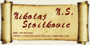 Nikolaj Stoilković vizit kartica